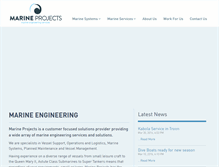 Tablet Screenshot of marineprojectsltd.com